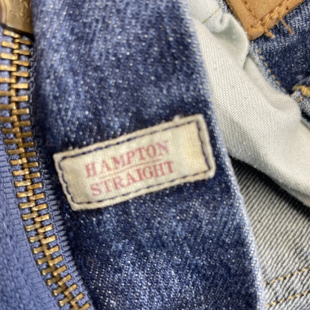 Polo Ralph Lauren Jeans Mens 44x30 Blue Straight Leg Classic Denim RL Embroidery